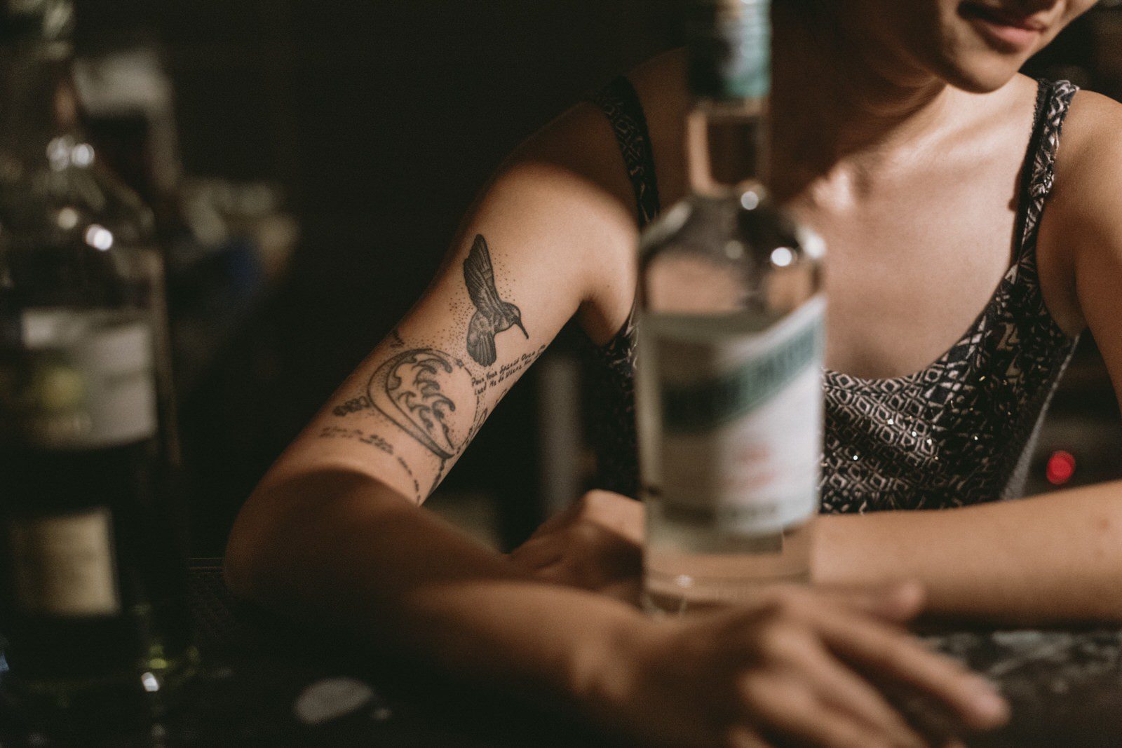 Personal Branding photo Photographer Cliff Choong Bartender Giffard International Brand Content Tattoo Art