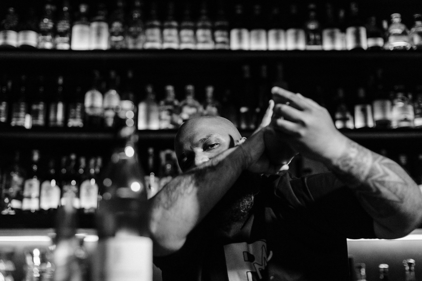 Personal Branding Photographer Cliff Choong Bartender Giffard International Tattoo Artist