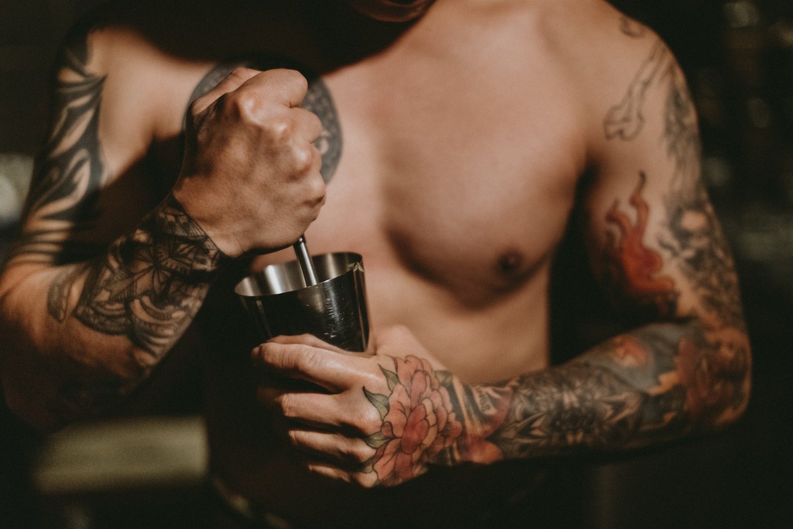 Personal Branding Photographer Cliff Choong Bartender Giffard International Tattoo Artist