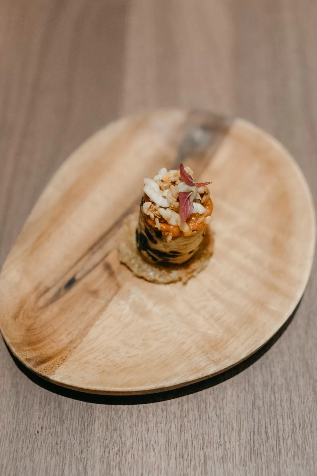 Chef Jun Wong preparing the tantalizing Potaytoe, Potahhhtoh and Wagyu char siew with Yellow Fin Horse 