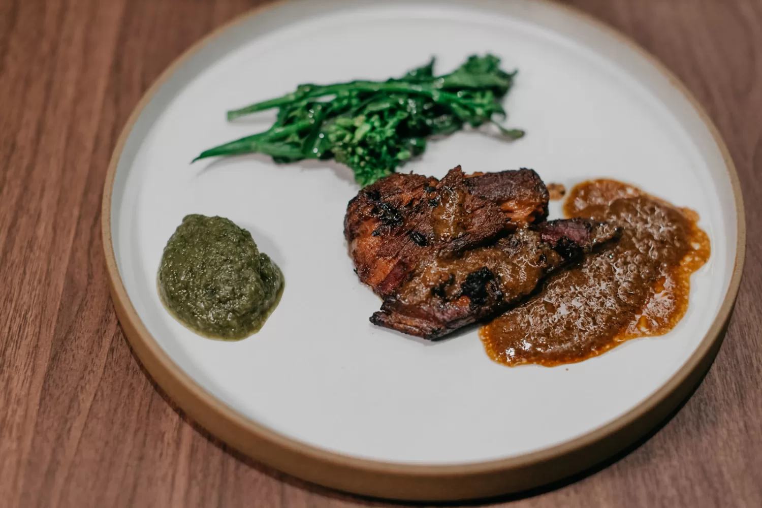 A close-up of the mouthwatering Potaytoe, Potahhhtoh and Wagyu char siew dish.