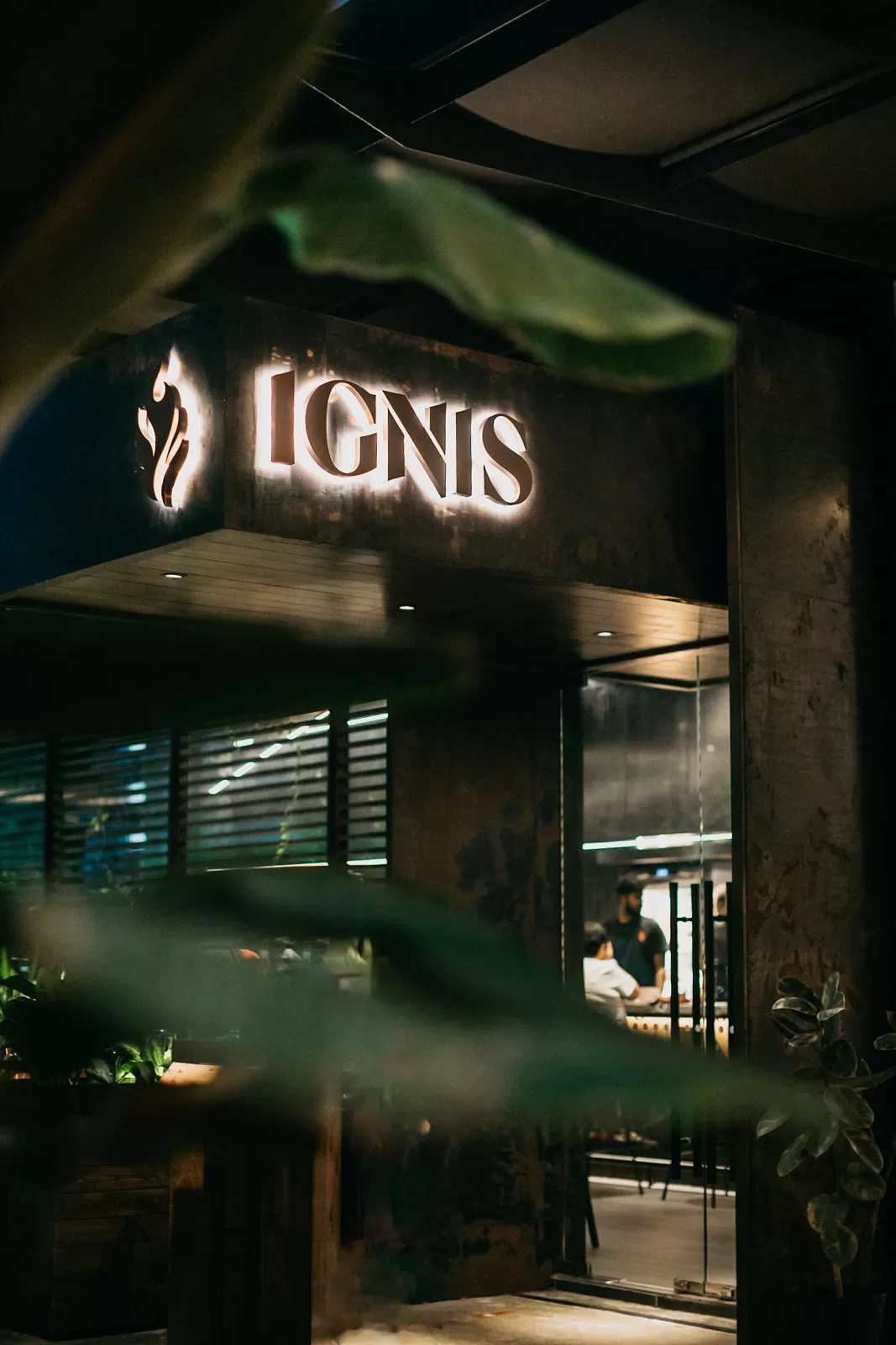 The captivating dining area at Ignis KL, adorned with elegant decor.